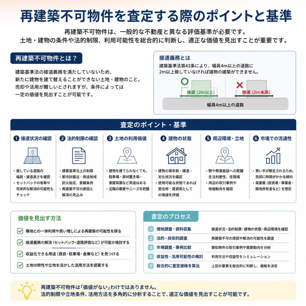 再建築不可物件の不動産査定基準
