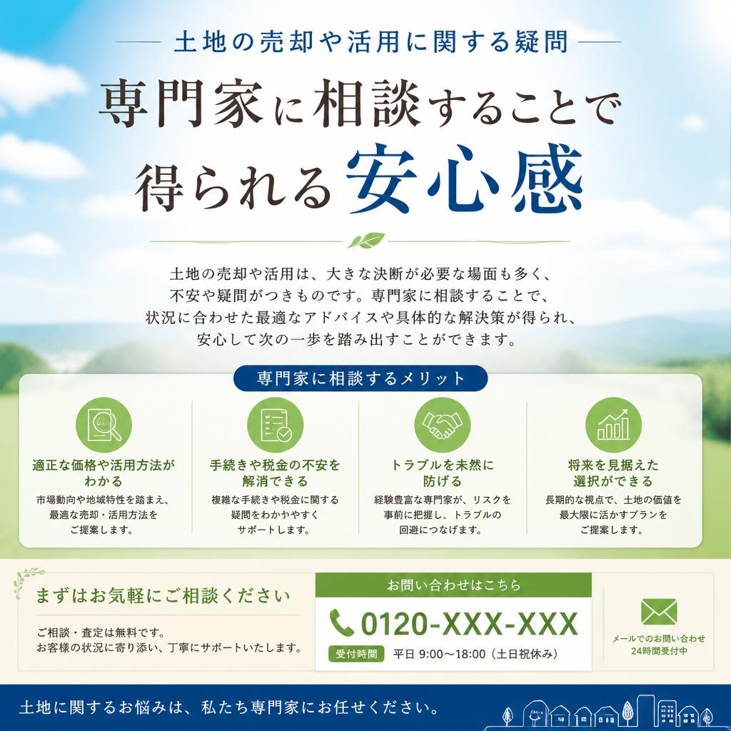 専門家への相談を促す
