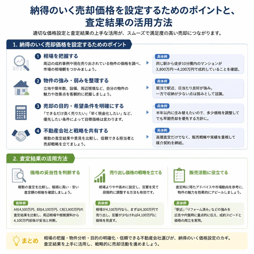売却価格の設定方法