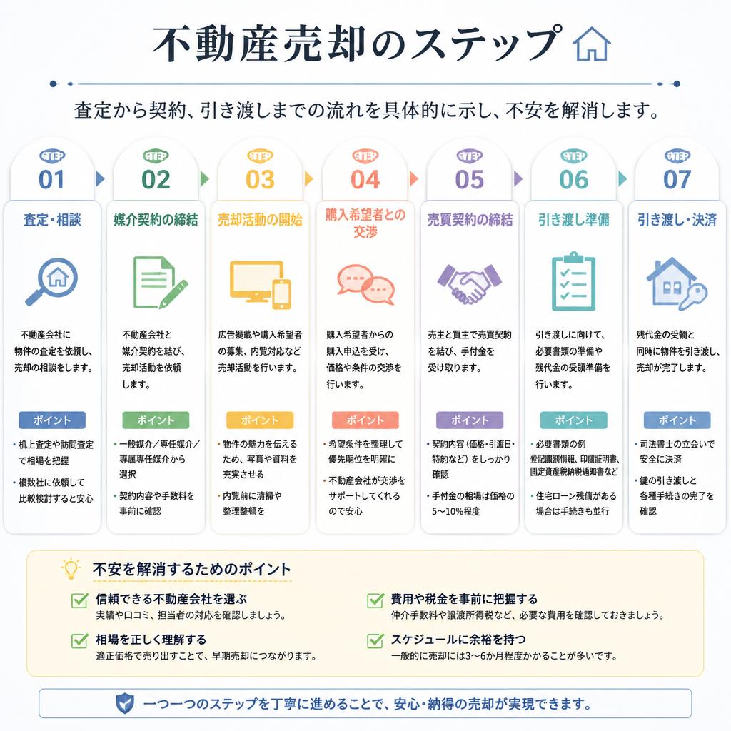 売却プロセスの流れ