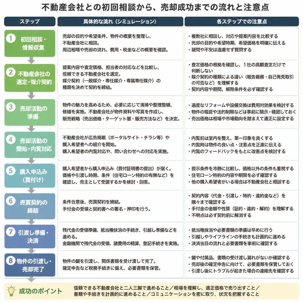 5. 相談から売却成功までの流れ