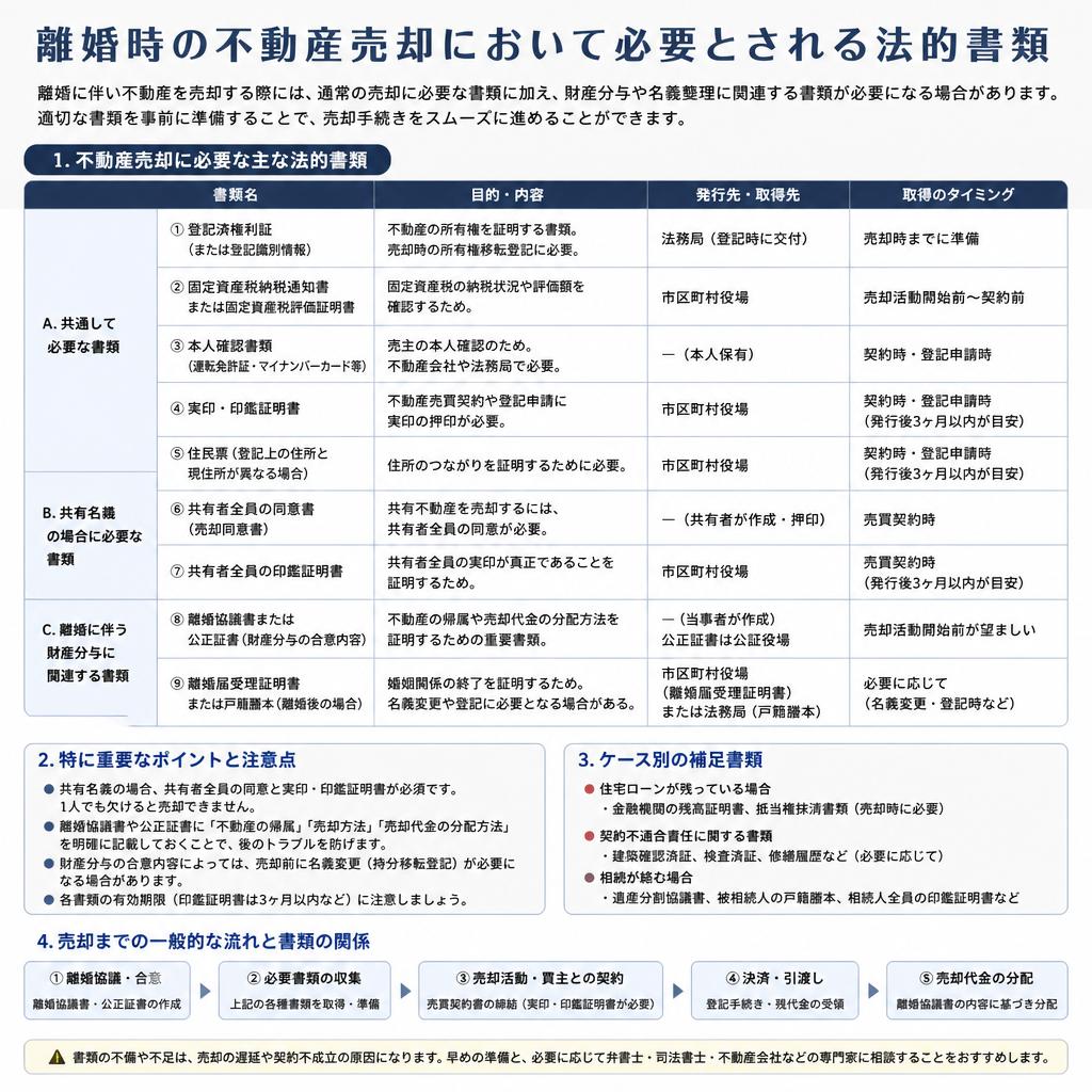 4. 法的手続きに必要な書類