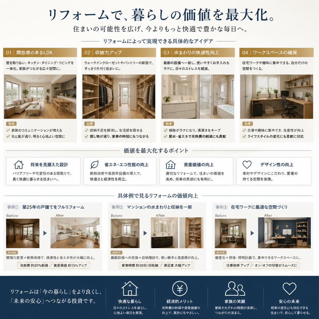 物件の価値を最大化するリフォームアイデア