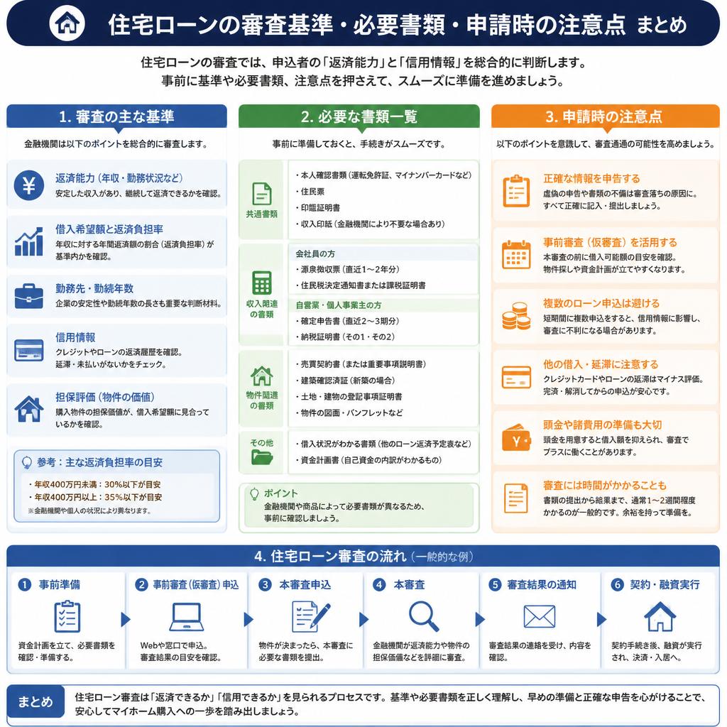 住宅ローン審査のポイント